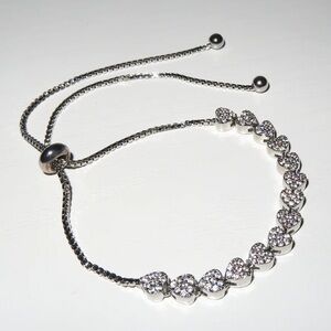 Harper Ray | Silver Heart Honeycomb Bracelet